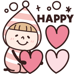 小人のHAPPYスタンプ♡春るるる