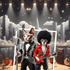 世界コンサートツアー ☆ コラージュ背景