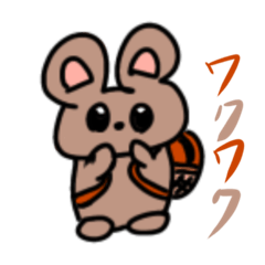 テディベアの可愛いスタンプ