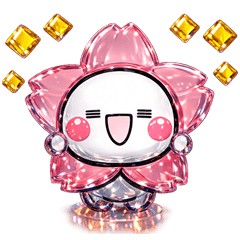 きらきら光沢ガラス♡毎年OK！春のスタンプ