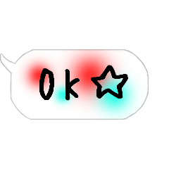 ★変化する水玉吹き出し★