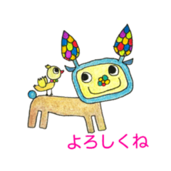 ルル・プックルのカラフルなアートスタンプ