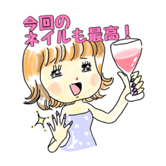 ネイルサロンのスタンプ