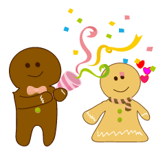 かわいいジンジャーブレッドマン