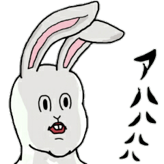 不思議な気持ち！あおりうさぎ