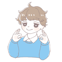 くせ毛のぼさおくん