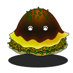 広島風お好み焼き。