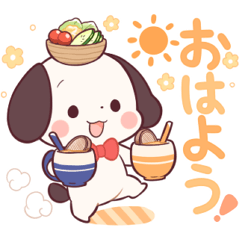 まめ犬ころ☆毎日使えるスタンプ