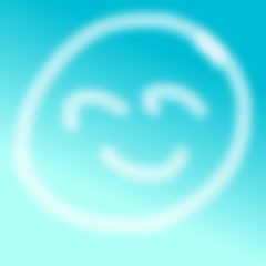 空に映えるスタンプ