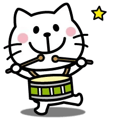 動く♡ねこちゃんのスタンプ