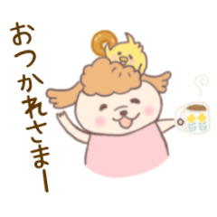 毎日使える❤︎モコとぴよまる挨拶スタンプ