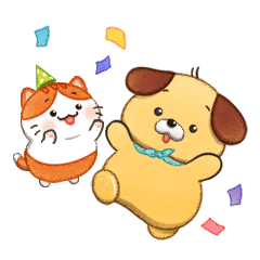 【のこのこ うちのコ】毎日使えるスタンプ