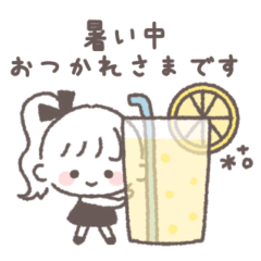 ポニテGIRL◎夏&梅雨のあいさつ