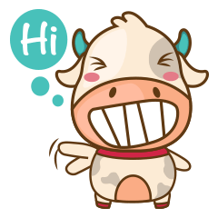 モービー、キュートでぽっちゃりしたウシ