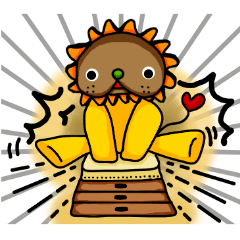 ゆるっと黄色いライオン