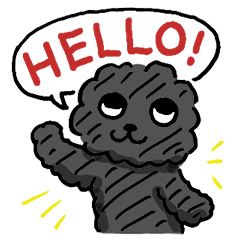 黒トイプードルのロン、ときどきうにこ