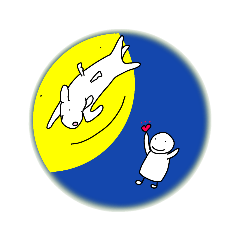 モカ犬スタンプver.10