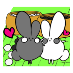 囲碁うさぎ「ウウロロ」