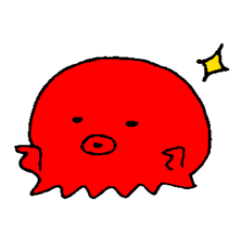 ゆるくて、可愛いタコ