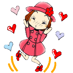 ひま子ちゃん２６２冬コーデBIGスタンプ２