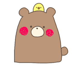 のんびりくまスタンプ