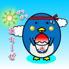 たまごみたいなペンギンの日常スタンプ