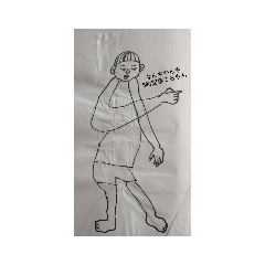 シュールな挨拶マン