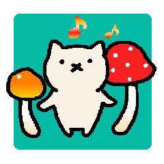 秋の日の手描きねこ