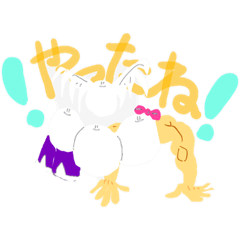 ぬりえくんのまるいスタンプ1