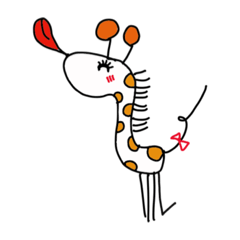 ベロ出しキリン