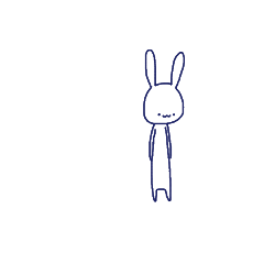 うさぎ　線のみ