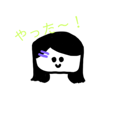 元気な女子の日常スタンプ
