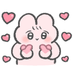 便利！ぴえんなうさぎ台詞なしスタンプ