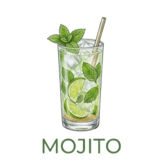 Cocktails on Colored Pencil