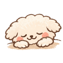 Cute and relaxed dog stickers