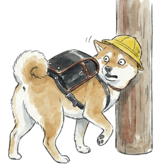 小学生のしば犬スタンプ【あるある】