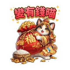 Fortune Cat Stickers(Taiwan Version)