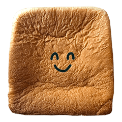 食パンの端 と 顔