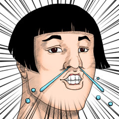 勢いで乗りきりたい時のスタンプ