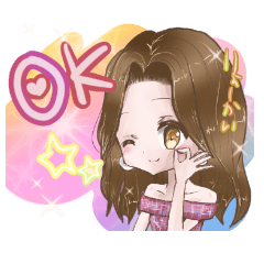 ギャルの女の子とねこ