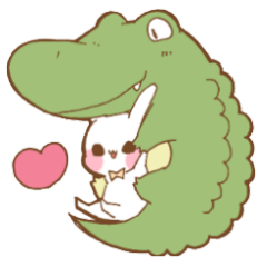 ちょうどいい　しろうさぎスタンプ　昔話２