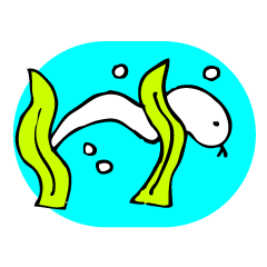 白蛇さんのスタンプ