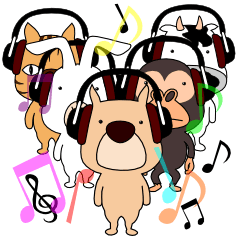 ヘッドホーン動物