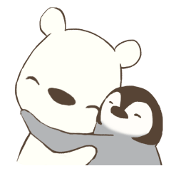 しろくまとぺんぎんのゆるい日常２