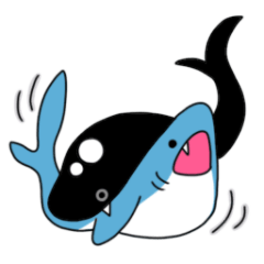 日常で使えるサメのスタンプ