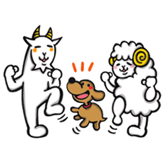 (着色された)めめたんとやぎぞー その２