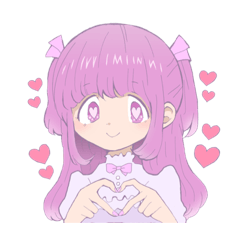 女の子スタンプ　ロリータファッション