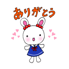 ウサギのねんじゅさんスタンプ