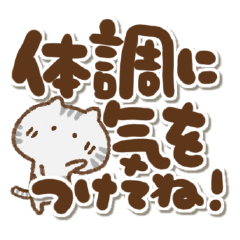 アメショるぅさんのでか文字気遣い