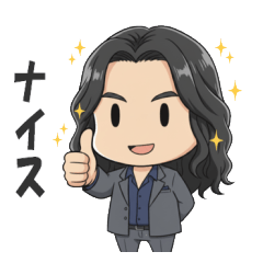 イケテルおじさん２頭身（格好いい）